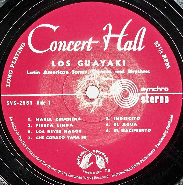 Los Guayaki : Latin American Songs, Dances And Rhythms (LP, Album)