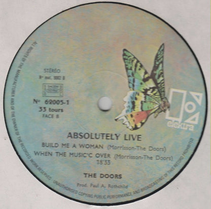 The Doors : Absolutely Live (2xLP, Album, RE)