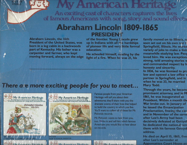 Various : My American Heritage-Abraham Lincoln (LP, Album)