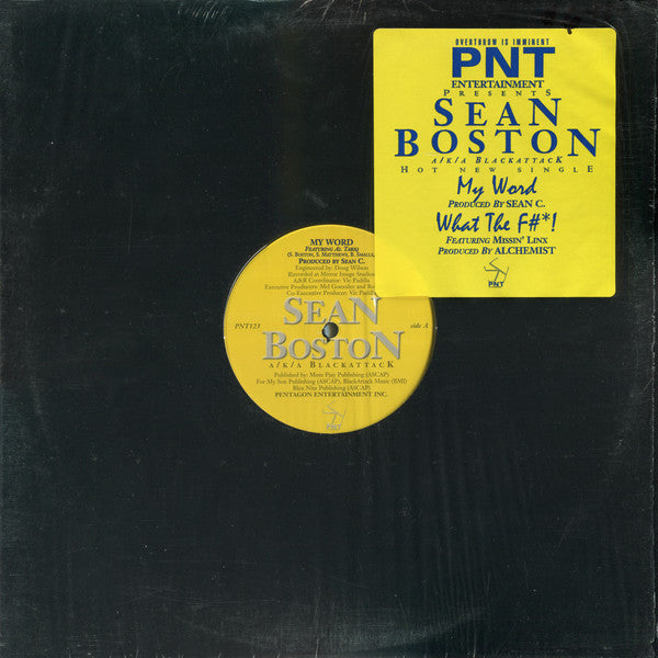 Sean Boston a/k/a Black Attack : My Word (12")