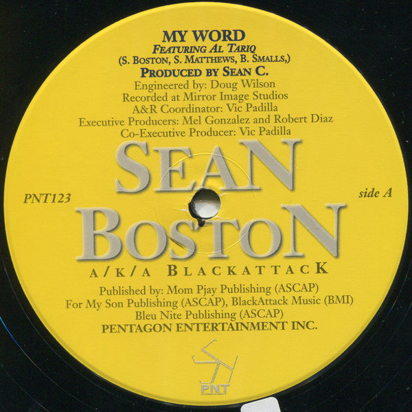 Sean Boston a/k/a Black Attack : My Word (12")