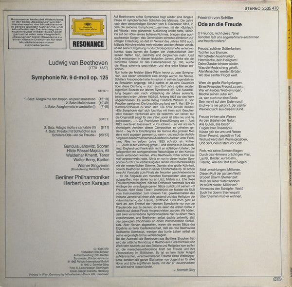 Ludwig van Beethoven, Herbert von Karajan, Berliner Philharmoniker : Die Neunte (LP, Album, RE, Gat)