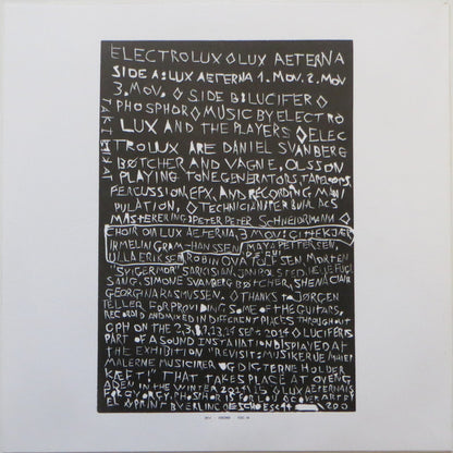 Electrolux (5) : Lux Aeterna (LP, Album, Num)