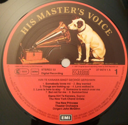 Kiri Te Kanawa - John McGlinn, The New Princess Orchestra : Kiri Sings Gershwin (LP, Gat)