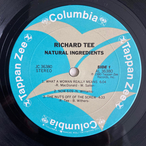 Richard Tee : Natural Ingredients (LP, Album, Gat)