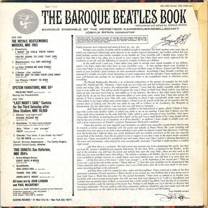 Joshua Rifkin : The Baroque Beatles Book (LP, Album, RP)