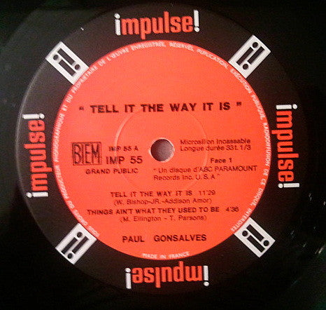 Paul Gonsalves : Tell It The Ways It Is ! (LP, Album)