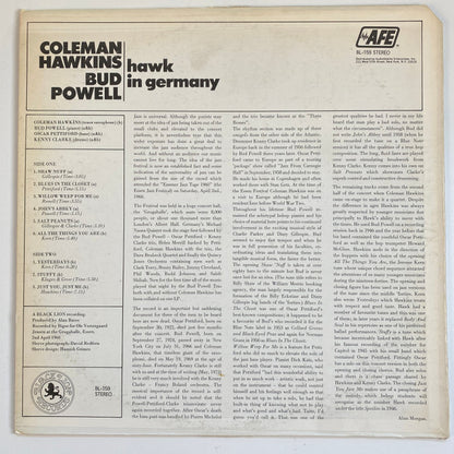 Coleman Hawkins & Bud Powell : Hawk In Germany (LP, Album, Promo)