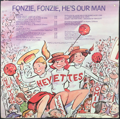 The Heyettes : Fonzie, Fonzie He's Our Man (LP, Album)