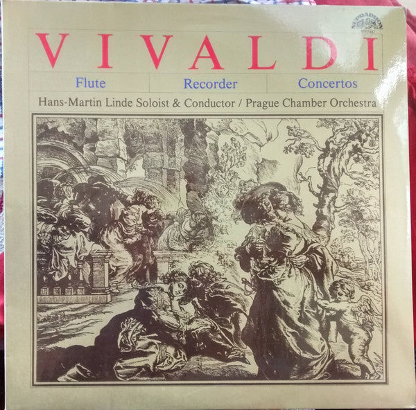 Antonio Vivaldi - Hans-Martin Linde, Prague Chamber Orchestra : Flute Recorder Concertos (LP)