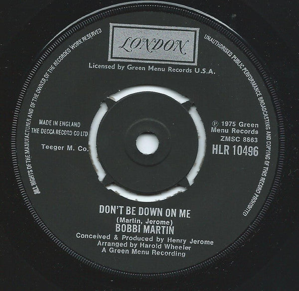 Bobbi Martin : Man Was Made To Love Woman (7")