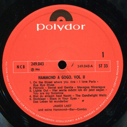 James Last, James Last & His Hammond Bar Combo : Hammond À Gogo Vol. II (LP, Album)