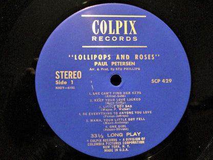 Paul Petersen : Lollipops And Roses (LP, Album, RE)