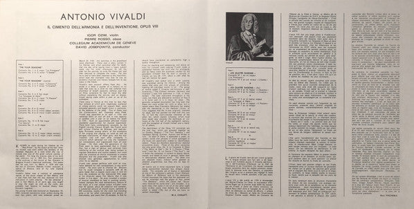 Antonio Vivaldi : Il Cimento Dell' Armondia E Dell Inventione, Opus VIII (3xLP)