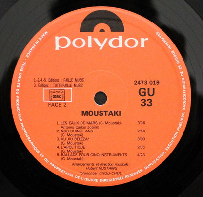 Georges Moustaki : Moustaki (Déclaration) (LP, Album, Gat)