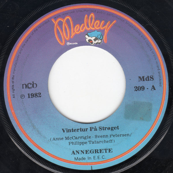 Anne Grete : Vintertur På Strøget / I Aften (7", Single)