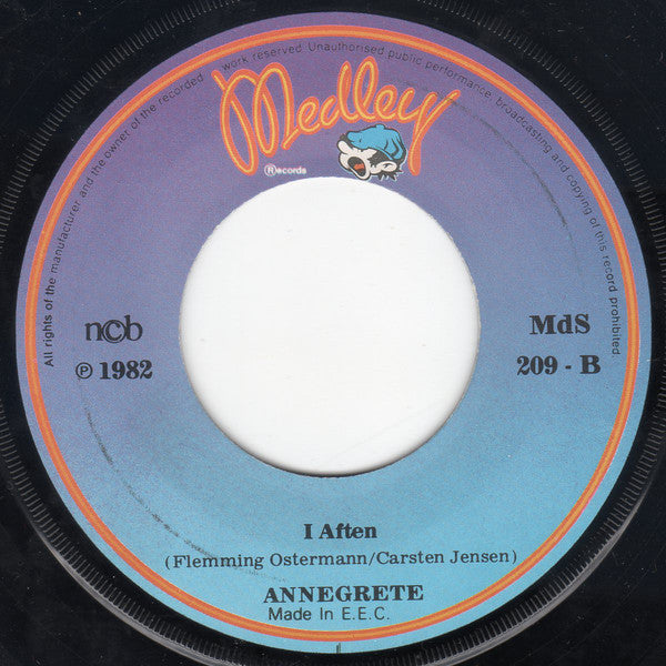 Anne Grete : Vintertur På Strøget / I Aften (7", Single)