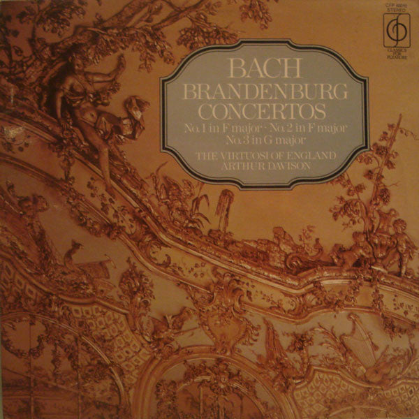 Johann Sebastian Bach / The Virtuosi Of England / Arthur Davison : Brandenburg Concertos No. 1 In F Major • No. 2 In F Major • No. 3 In G Major (LP)