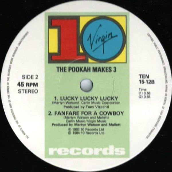 Pookah Makes Three : Lucky Lucky Lucky (12", Single)