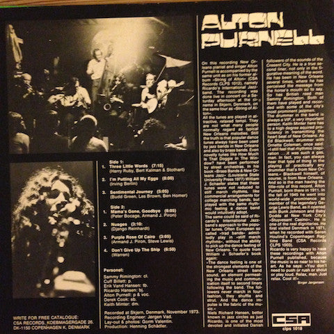 Alton Purnell : Alton Purnell Live (LP)