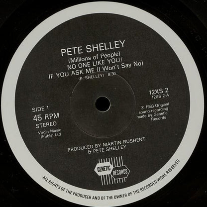 Pete Shelley : No One Like You (12", Single)