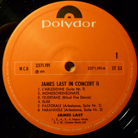 James Last : In Concert (LP, Album)