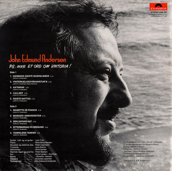 John Edmund Andersen : P.S.: Ikke Et Ord Om Viktoria ! (LP, Album)