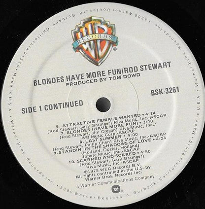 Rod Stewart : Blondes Have More Fun (LP, Album, Spe)