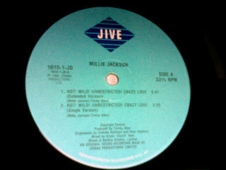 Millie Jackson : Hot! Wild! Unrestricted! Crazy Love (12")