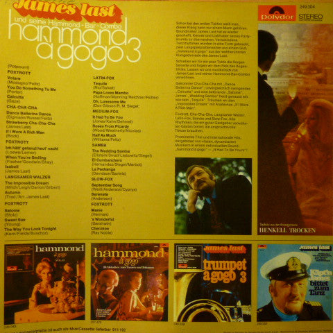 James Last & His Hammond Bar Combo : Hammond À GoGo 3 (LP, Album)