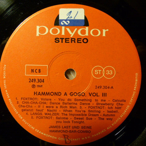 James Last & His Hammond Bar Combo : Hammond À GoGo 3 (LP, Album)