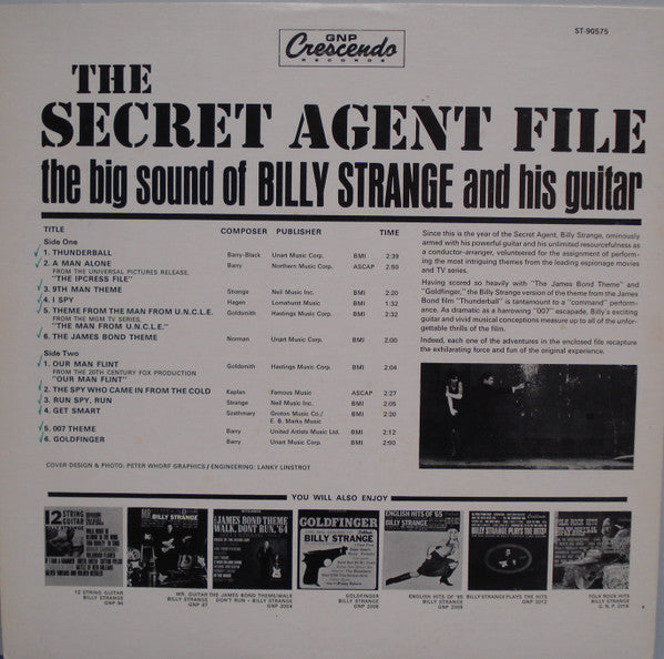 Billy Strange : The Secret Agent File (LP, Album, Club)