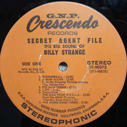 Billy Strange : The Secret Agent File (LP, Album, Club)