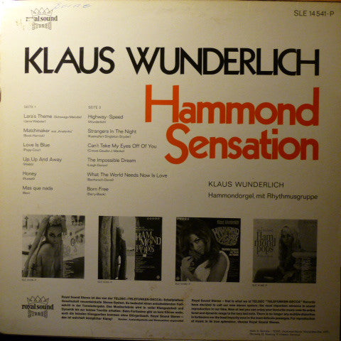 Klaus Wunderlich : Hammond Sensation (LP, Album)