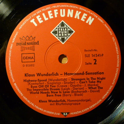 Klaus Wunderlich : Hammond Sensation (LP, Album)