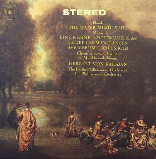 Georg Friedrich Händel / Wolfgang Amadeus Mozart, Singverein Der Gesellschaft Der Musikfreunde, Herbert von Karajan, Berliner Philharmoniker / Philharmonia Orchestra : Eine Kleine Nachtmusik (LP, Album, Mono, M/Print)