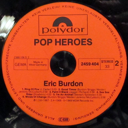 Eric Burdon : Pop Heroes (LP, Comp)