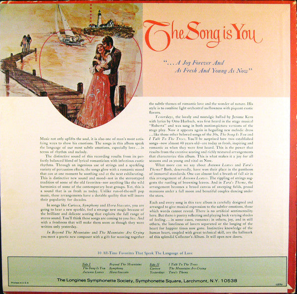 The Longines Symphonette : The Song Is You (LP, Album)