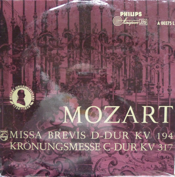 Wolfgang Amadeus Mozart - Camerata Academica Salzburg, Der Mozarteumchor Salzburg / Die Wiener Sängerknaben, Wiener Symphoniker : Missa Brevis D-Dur KV 194 / Krönungsmesse C-Dur KV 317 (LP)