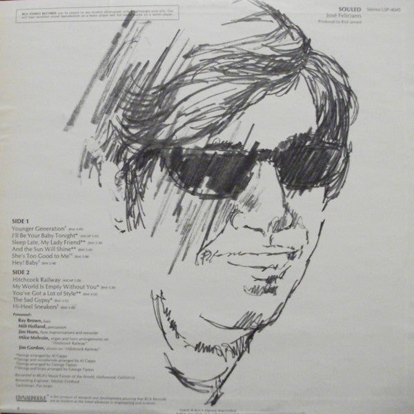 José Feliciano : Souled (LP, Album, Hol)