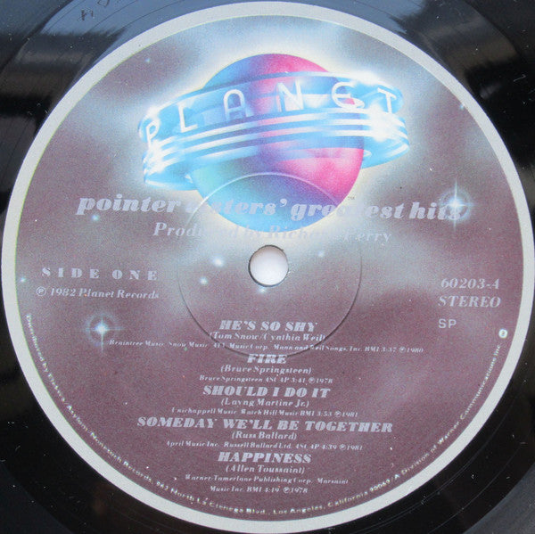 Pointer Sisters : Pointer Sisters' Greatest Hits (LP, Comp)