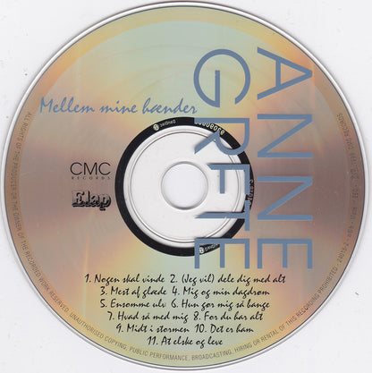 Anne Grete : Mellem Mine Hænder (CD, Album)