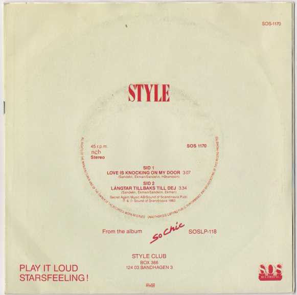 Style (4) : Love Is Knocking On My Door (7")