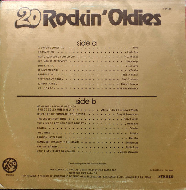 Various : Super Oldies Of The 60's Volume 5 (LP, Comp)