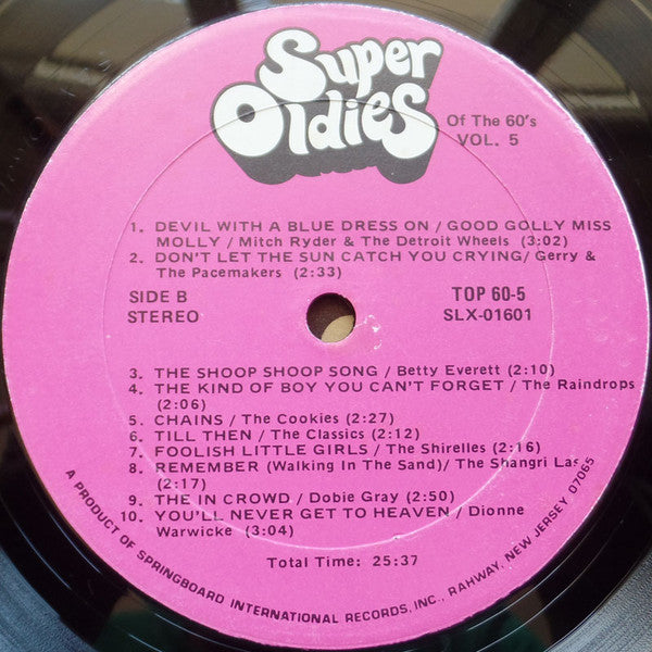 Various : Super Oldies Of The 60's Volume 5 (LP, Comp)