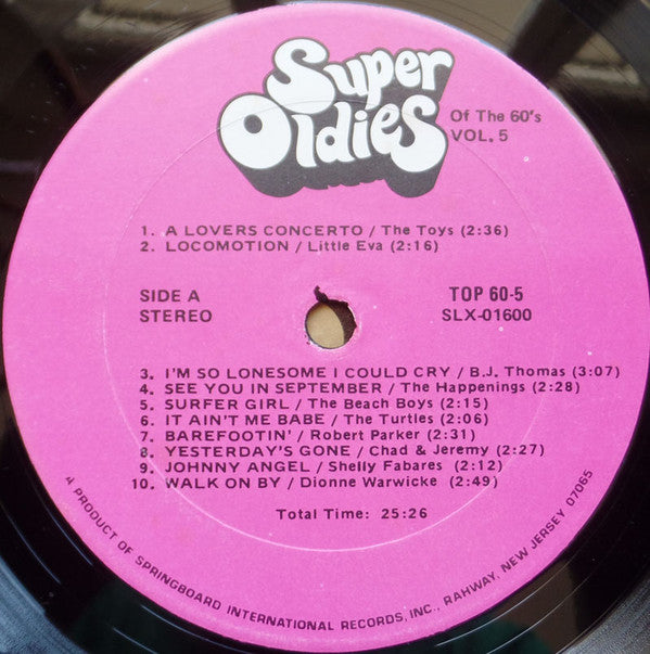 Various : Super Oldies Of The 60's Volume 5 (LP, Comp)