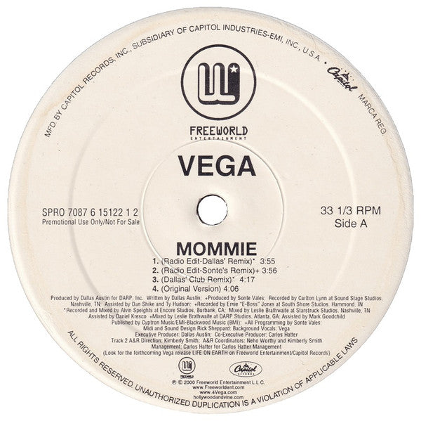 Vega (16) : Mommie (12")