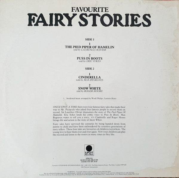 Various : Favourite Fairy Stories (LP)