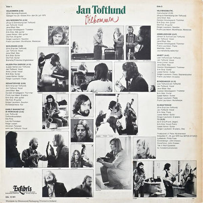 Jan Toftlund : Velkommen (LP, Album)