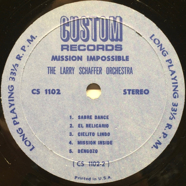 Larry Schaffer Orchestra : Mission Impossible (LP, Album)